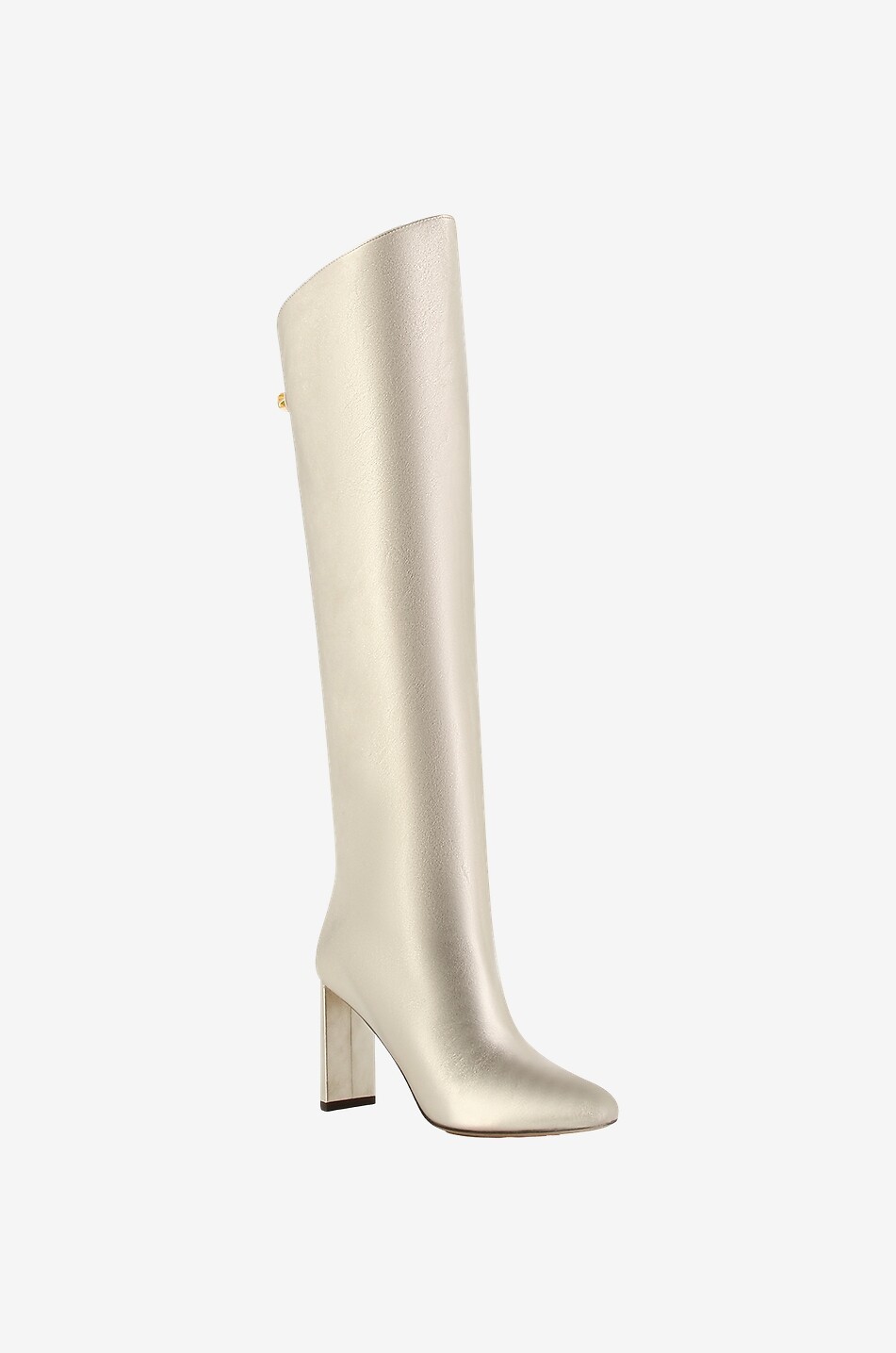 Adriana 95 heeled metallic leather boots SKORPIOS Bongenie