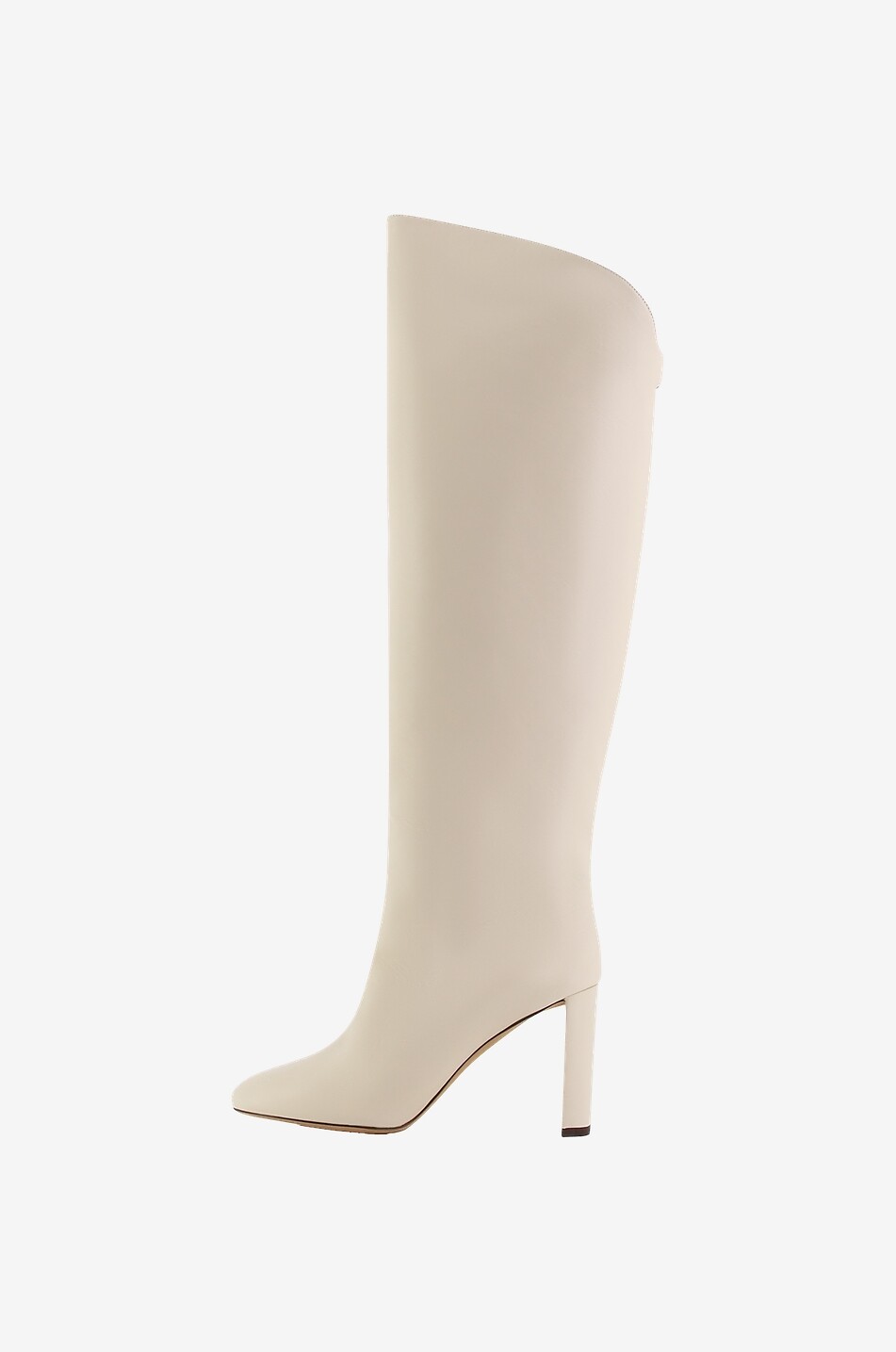 SKORPIOS Bottes à talon en cuir nappa Adriana Femme Beige clair 3