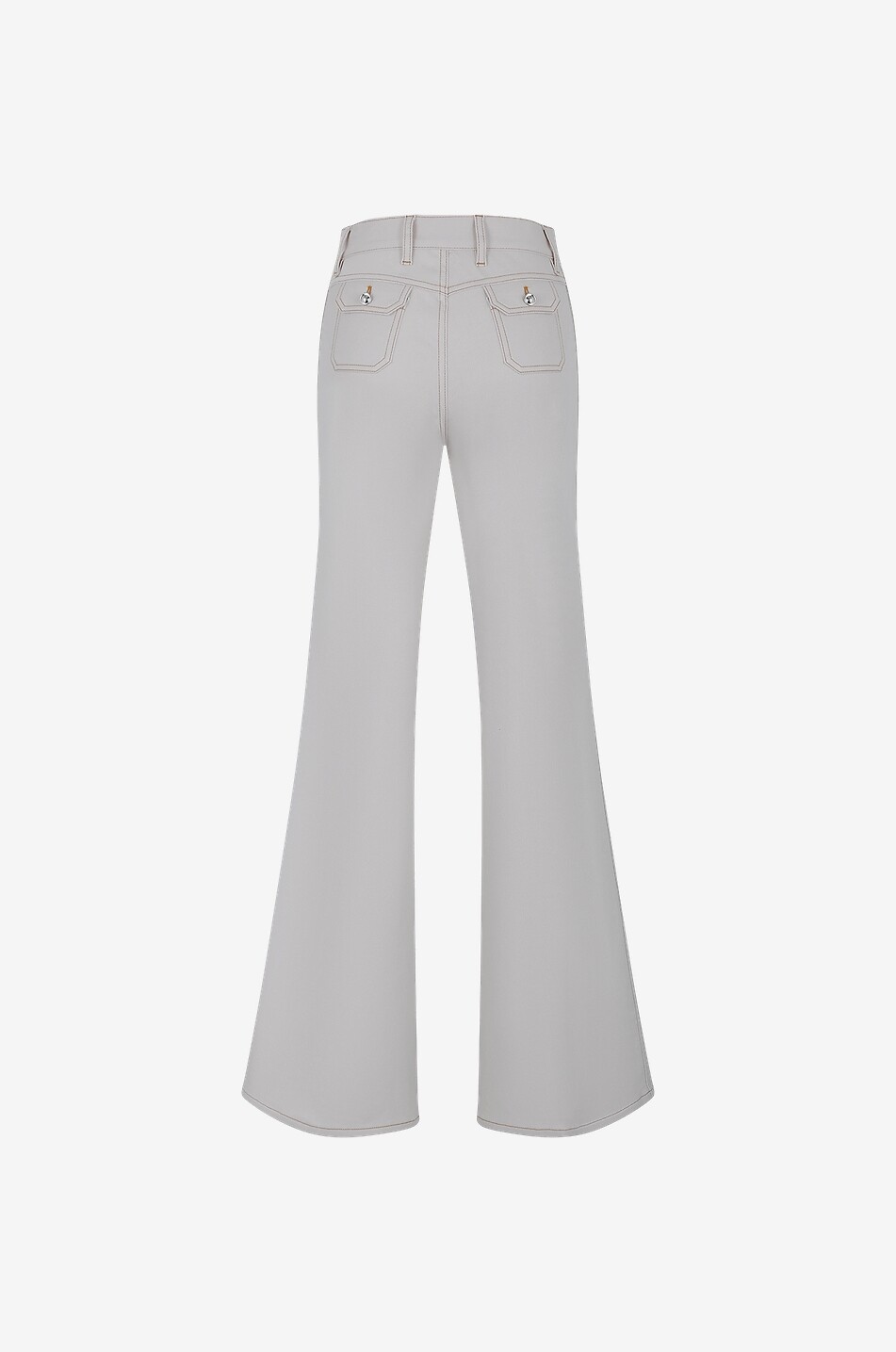 GIAMBATTISTA VALLI Ausgestellte Jeans mit hoher Taille und Pattentaschen Damen BEIGE 2