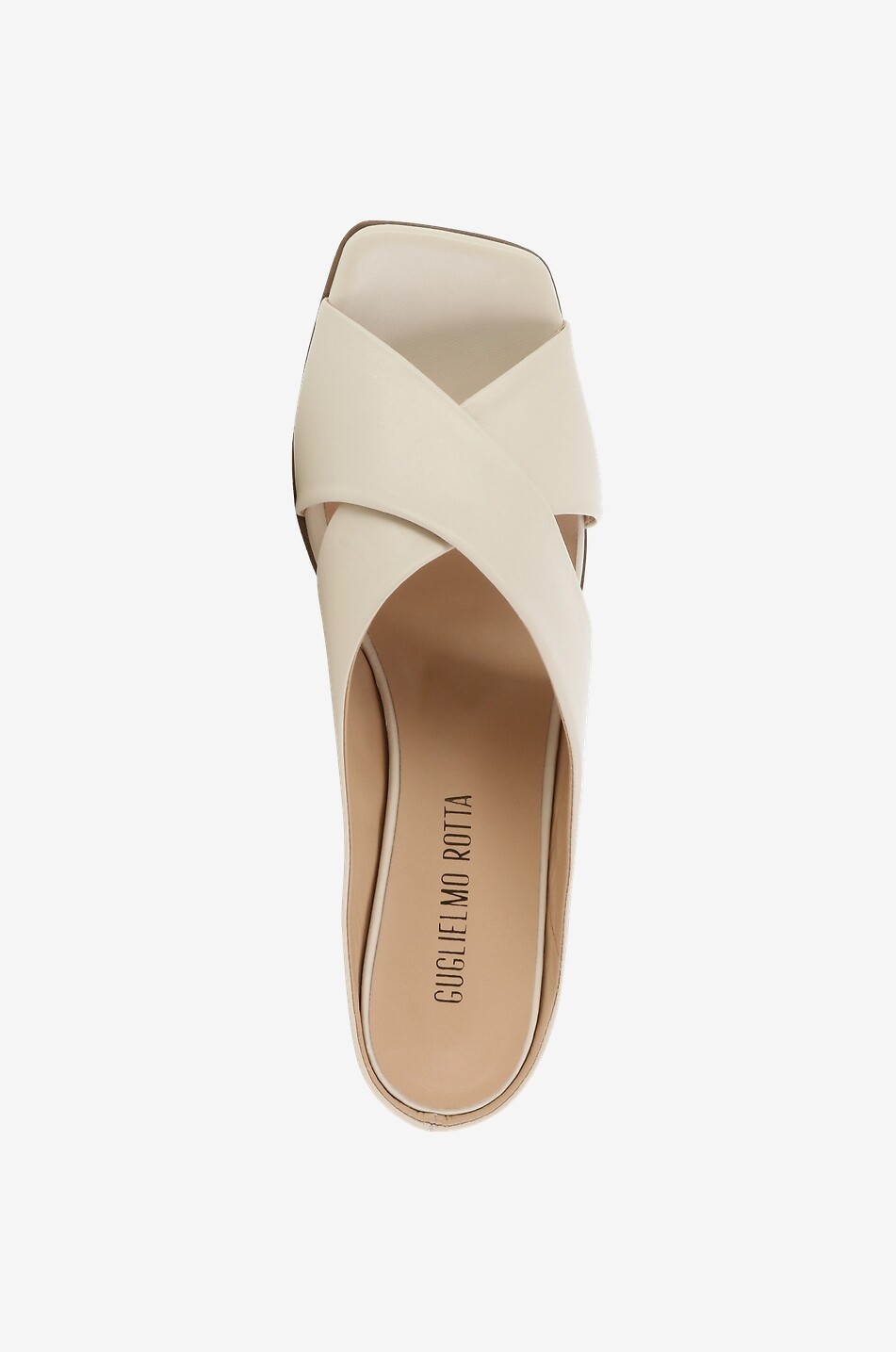 GUGLIELMO ROTTA Mules à talon en cuir nappa Mira 60 Femme BLANC CASSE 5