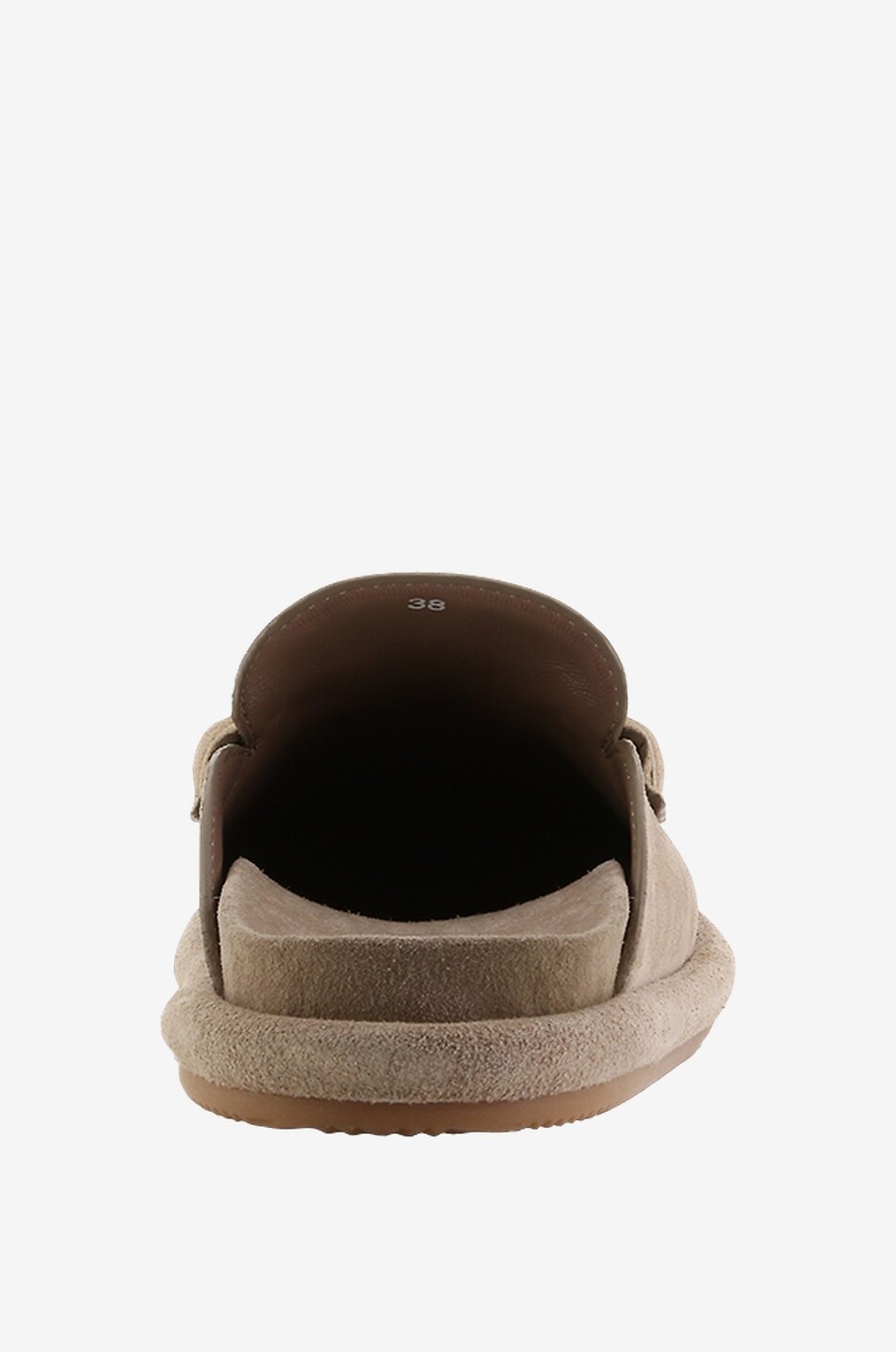 MONCLER Clogs aus Wildleder Bell Damen HELLBRAUN 4