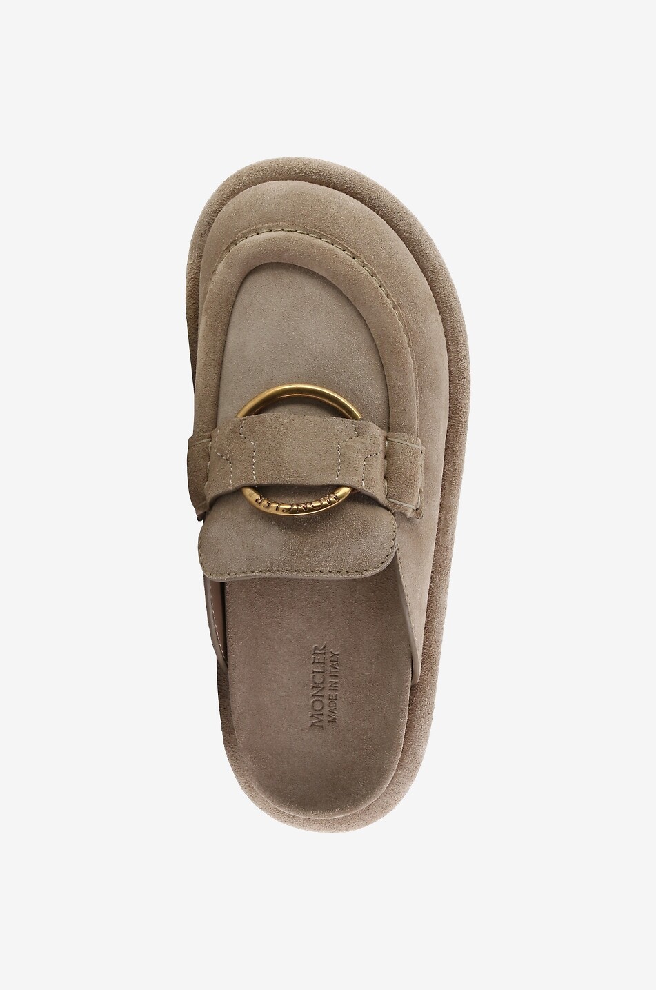 MONCLER Clogs aus Wildleder Bell Damen HELLBRAUN 5