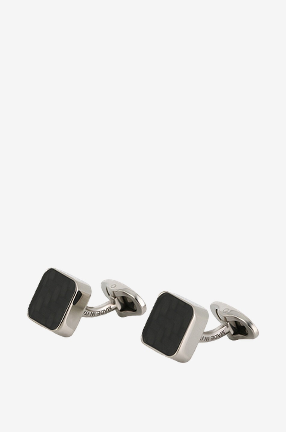 MON ART FIRENZE Boutons de manchette effet fibre de carbone Sauro Homme NOIR 1