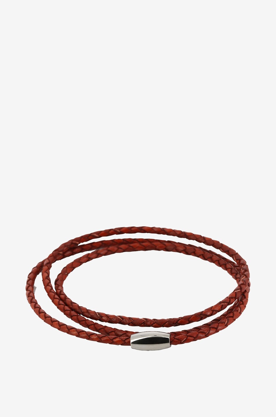 Triplo braided leather bracelet
