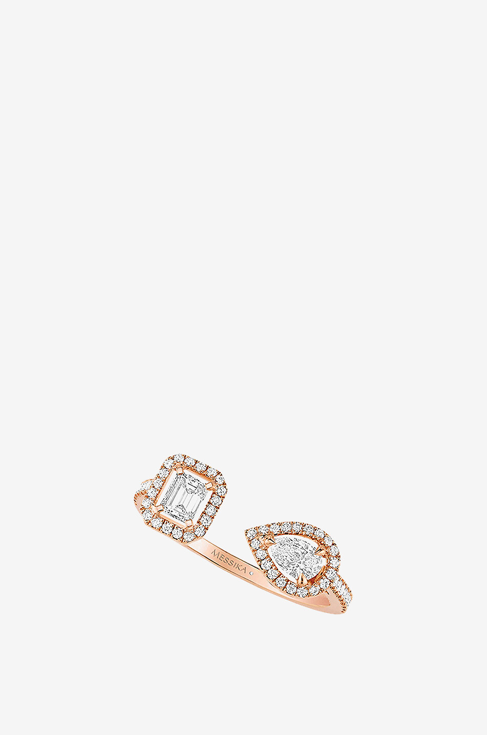 MESSIKA Bague ouverte en or rose et diamants My Twin Toi & Moi Femme ROSE 1