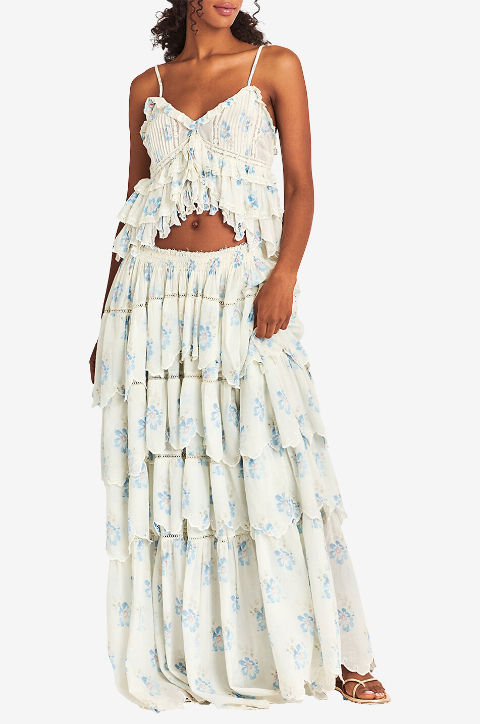 Jupe de plage en coton et viscose Cunningham