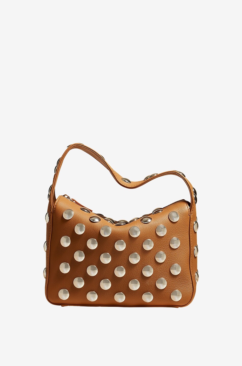 KHAITE Handtasche aus genarbtem Leder mit Nieten The Elena Damen BEIGE 1