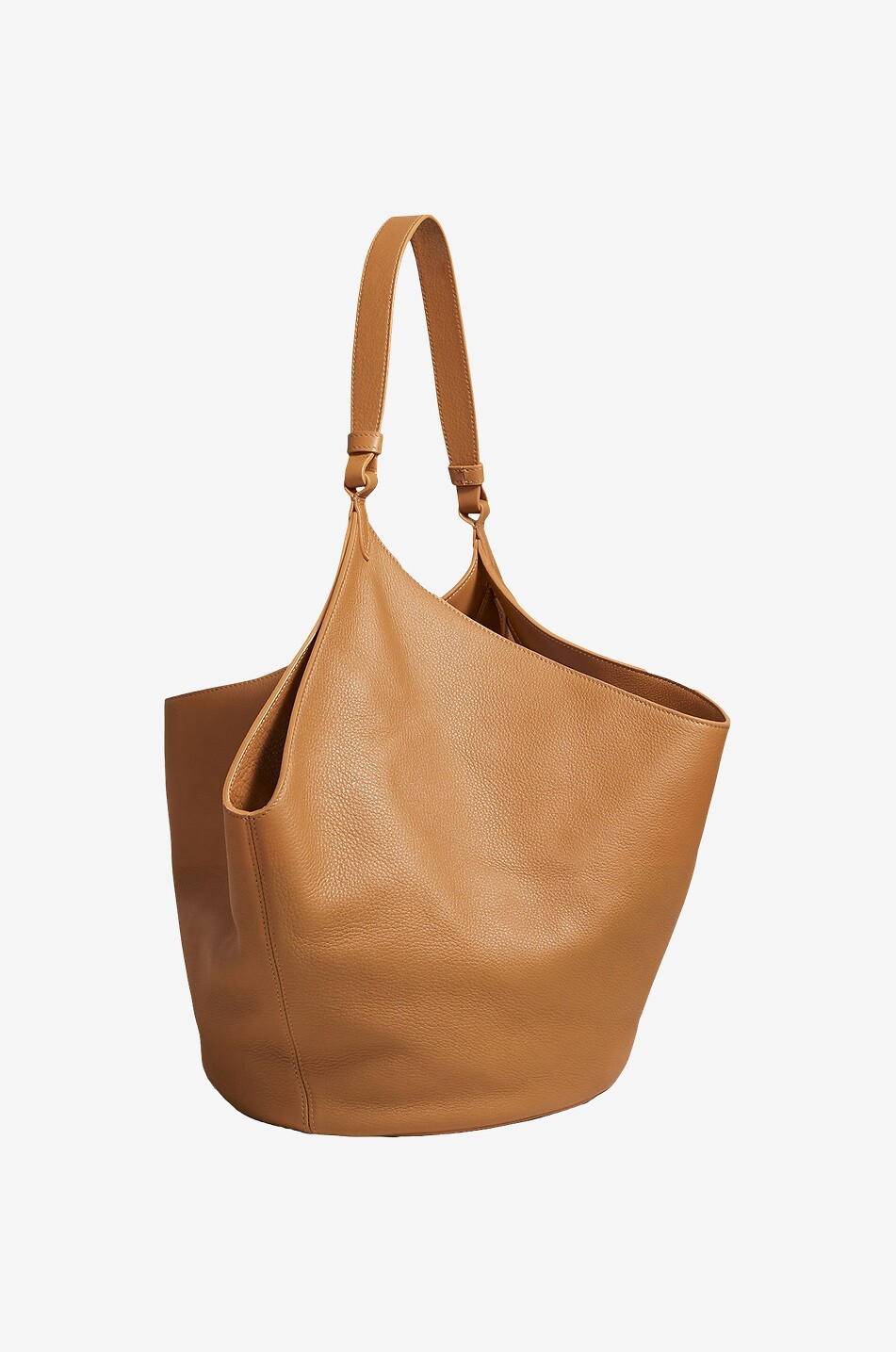 KHAITE Sac cabas en cuir grainé The Medium Lotus Femme BEIGE 2