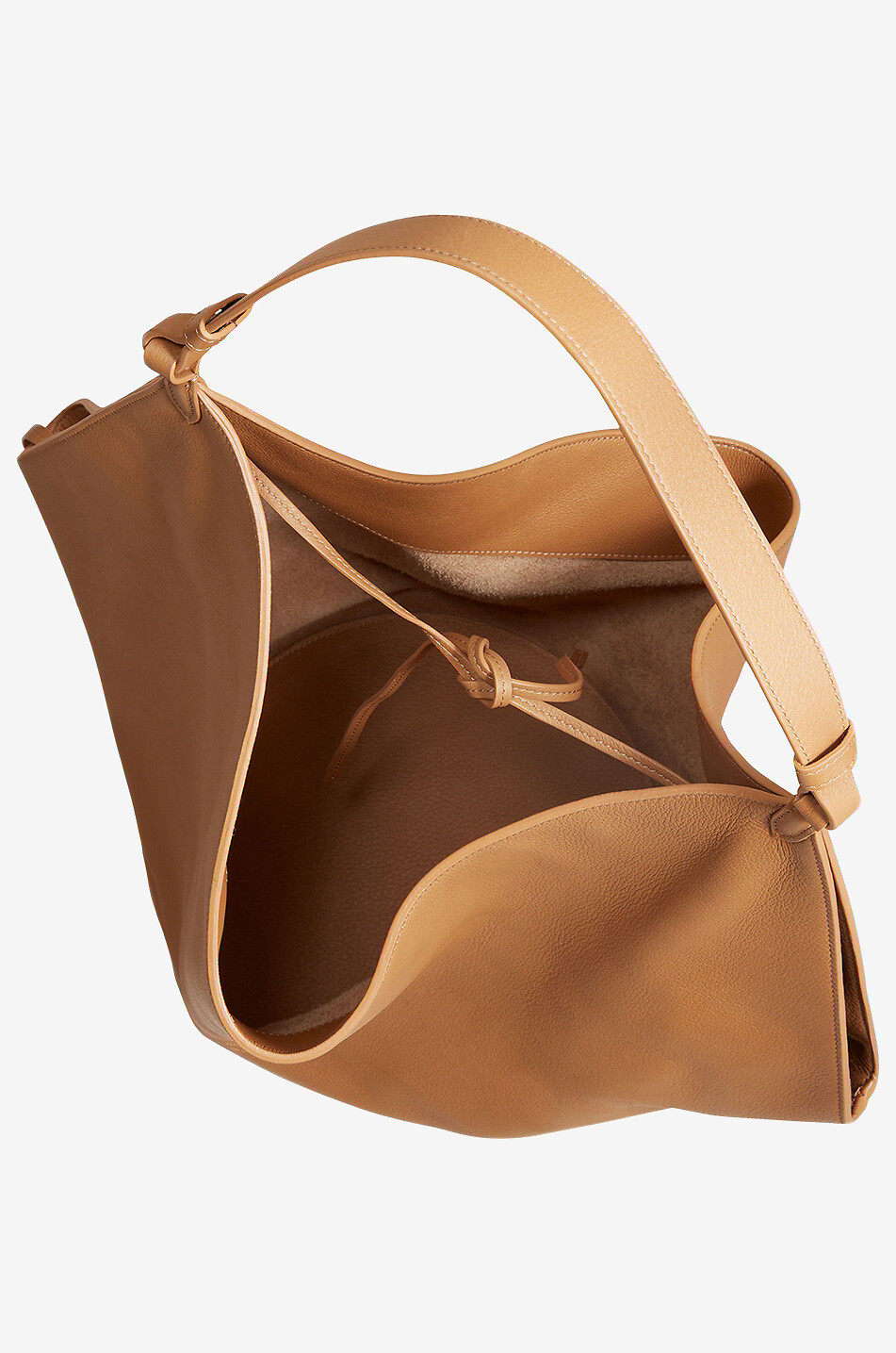 KHAITE Sac cabas en cuir grainé The Medium Lotus Femme BEIGE 4