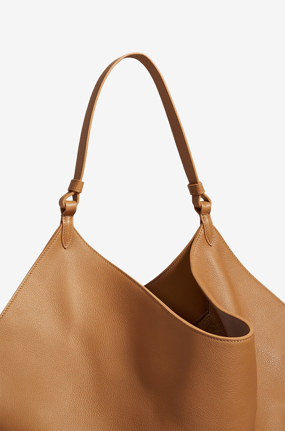 KHAITE Sac cabas en cuir grainé The Medium Lotus Femme BEIGE 5