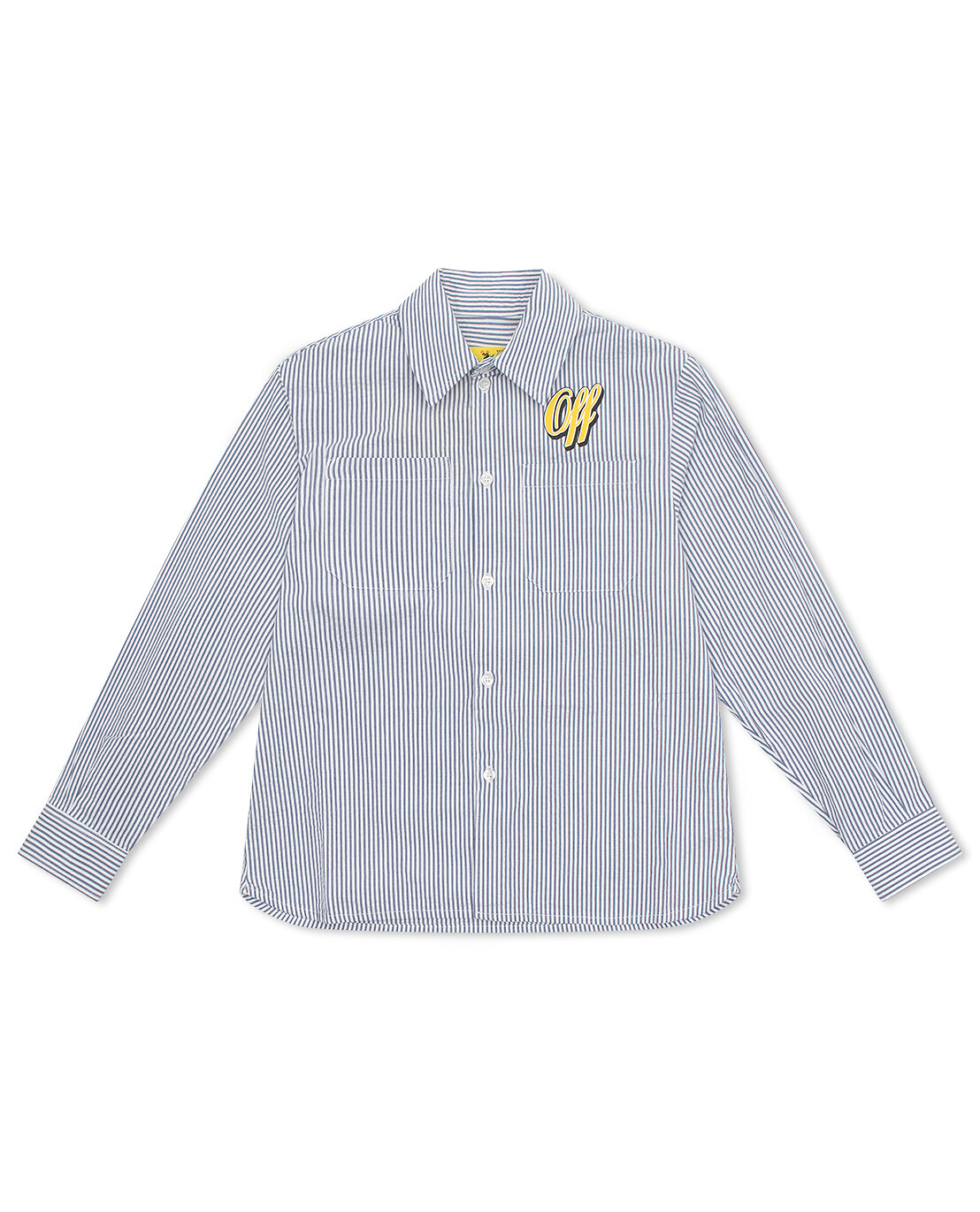 Chemise rayée en seersucker garçon Baseball Logo