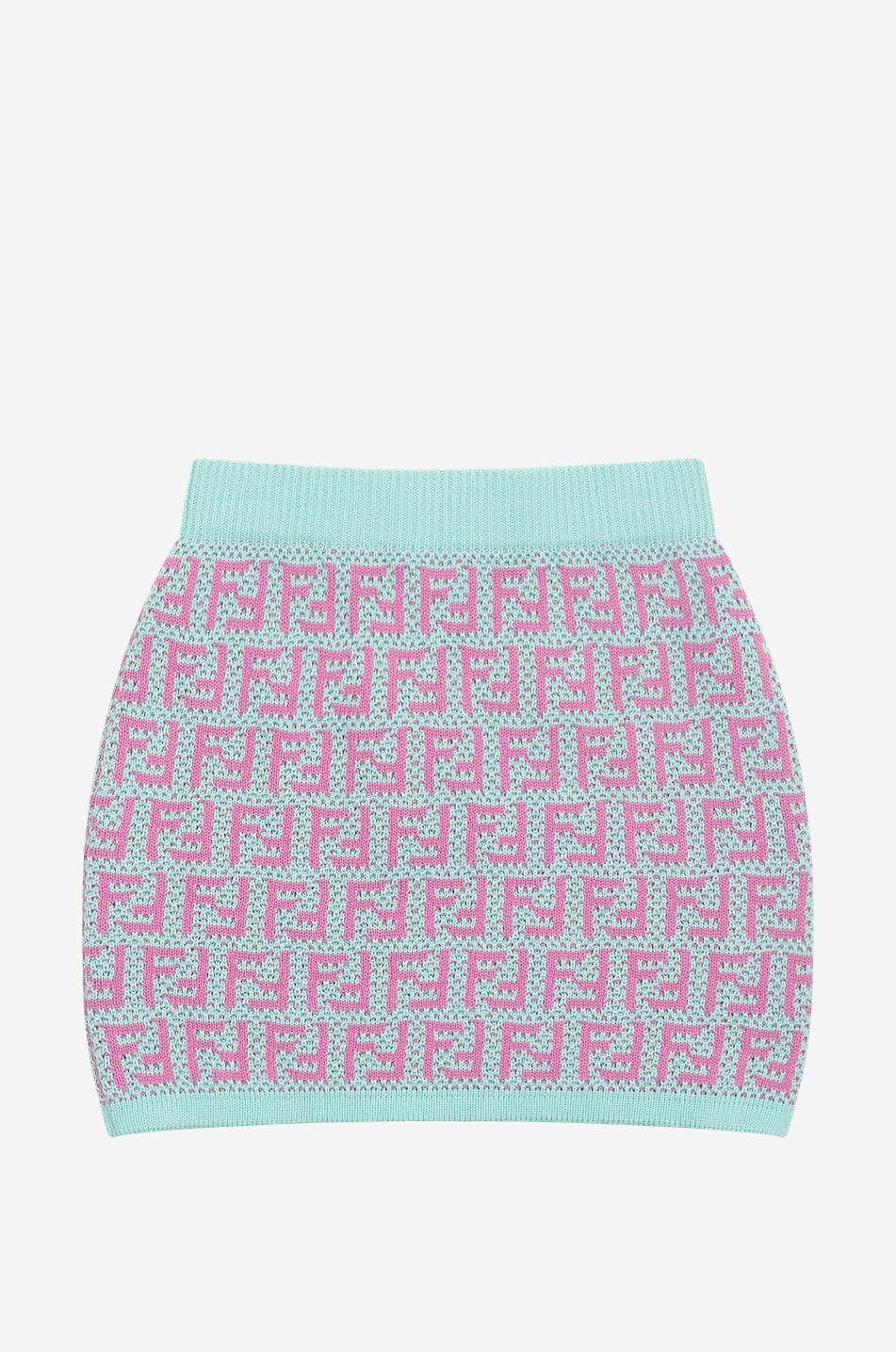 FENDI Minijupe fille en maille jacquard FF Fille MULTICOLORE 1