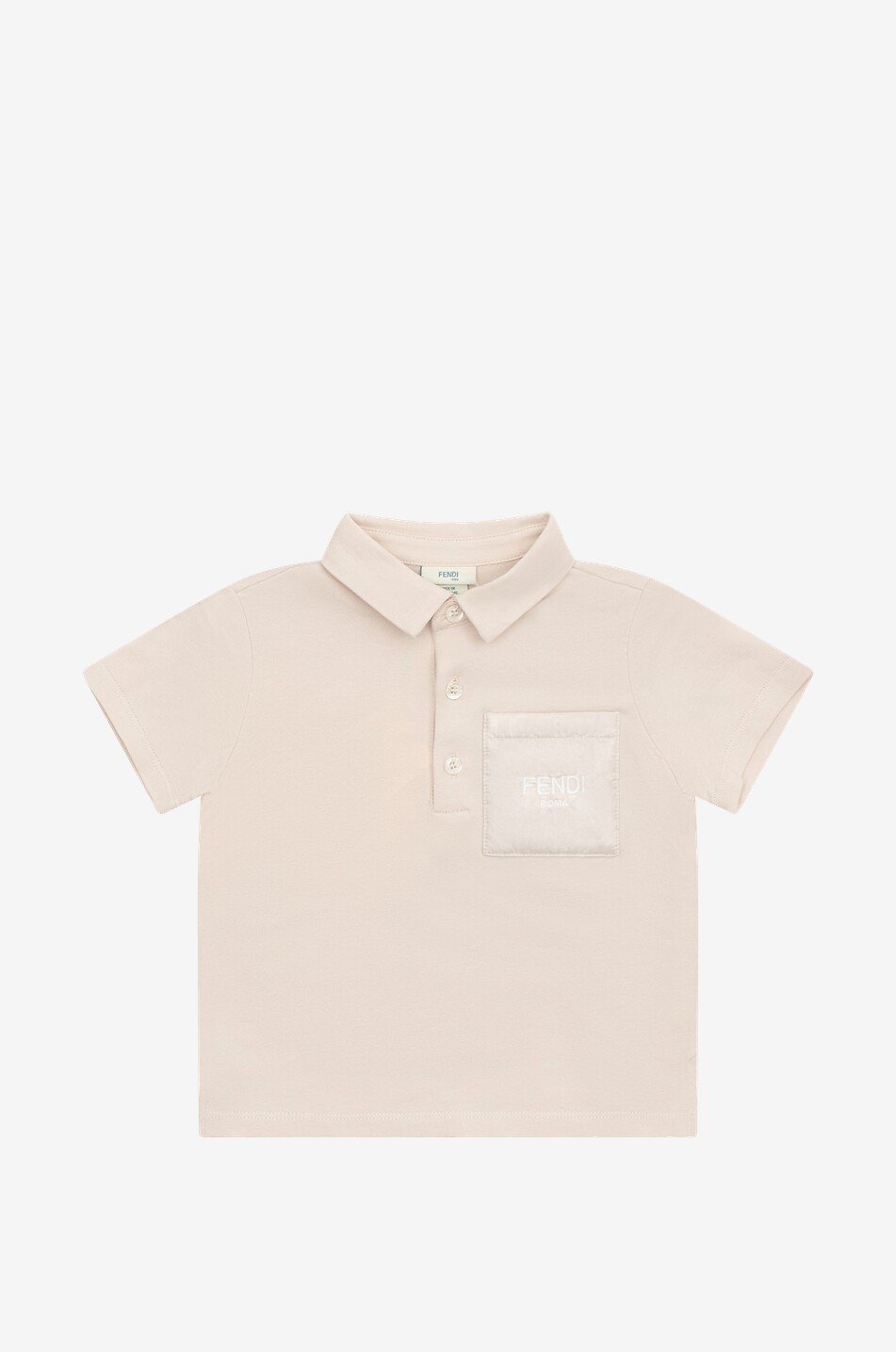 Polo bébé en jersey à poche poitrine FENDI