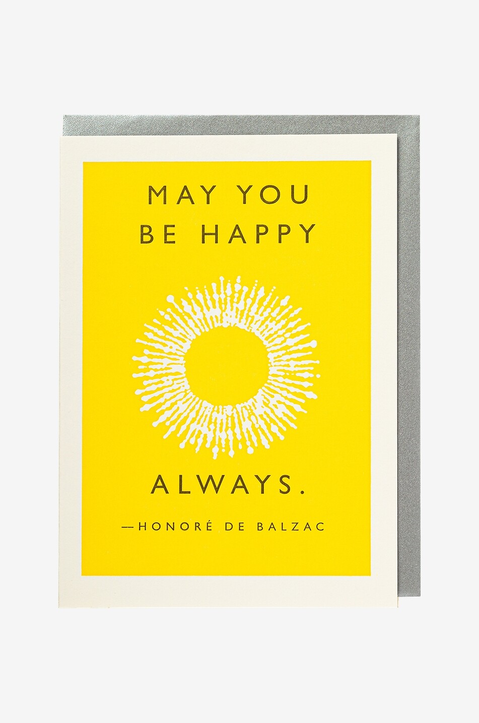 ARCHIVIST Postkarte Be Happy Haus BUNT 1