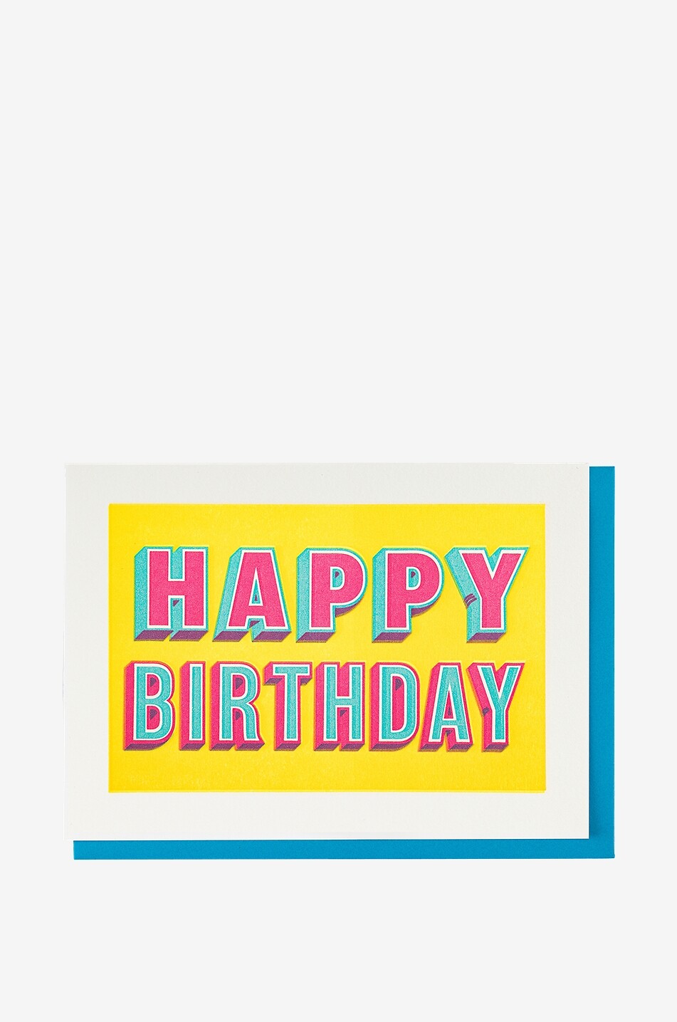 Happy Birthday Type post card