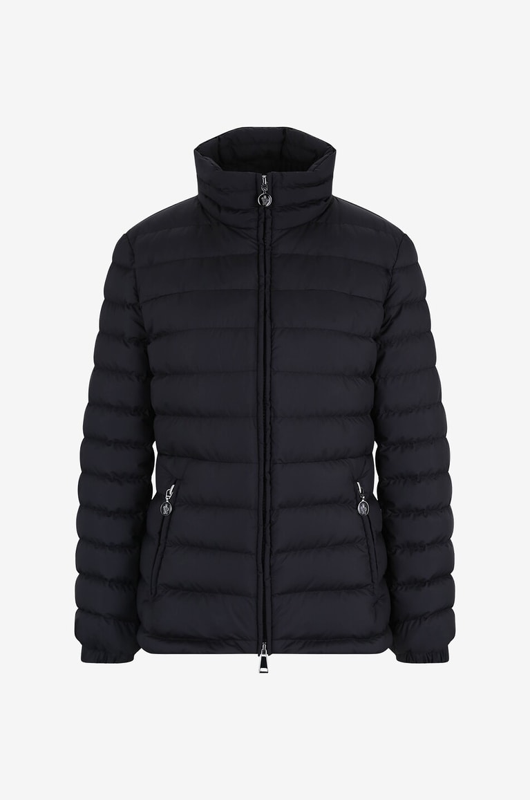 MONCLER Kurze taillierte Daunenjacke Abderos Damen SCHWARZ 1