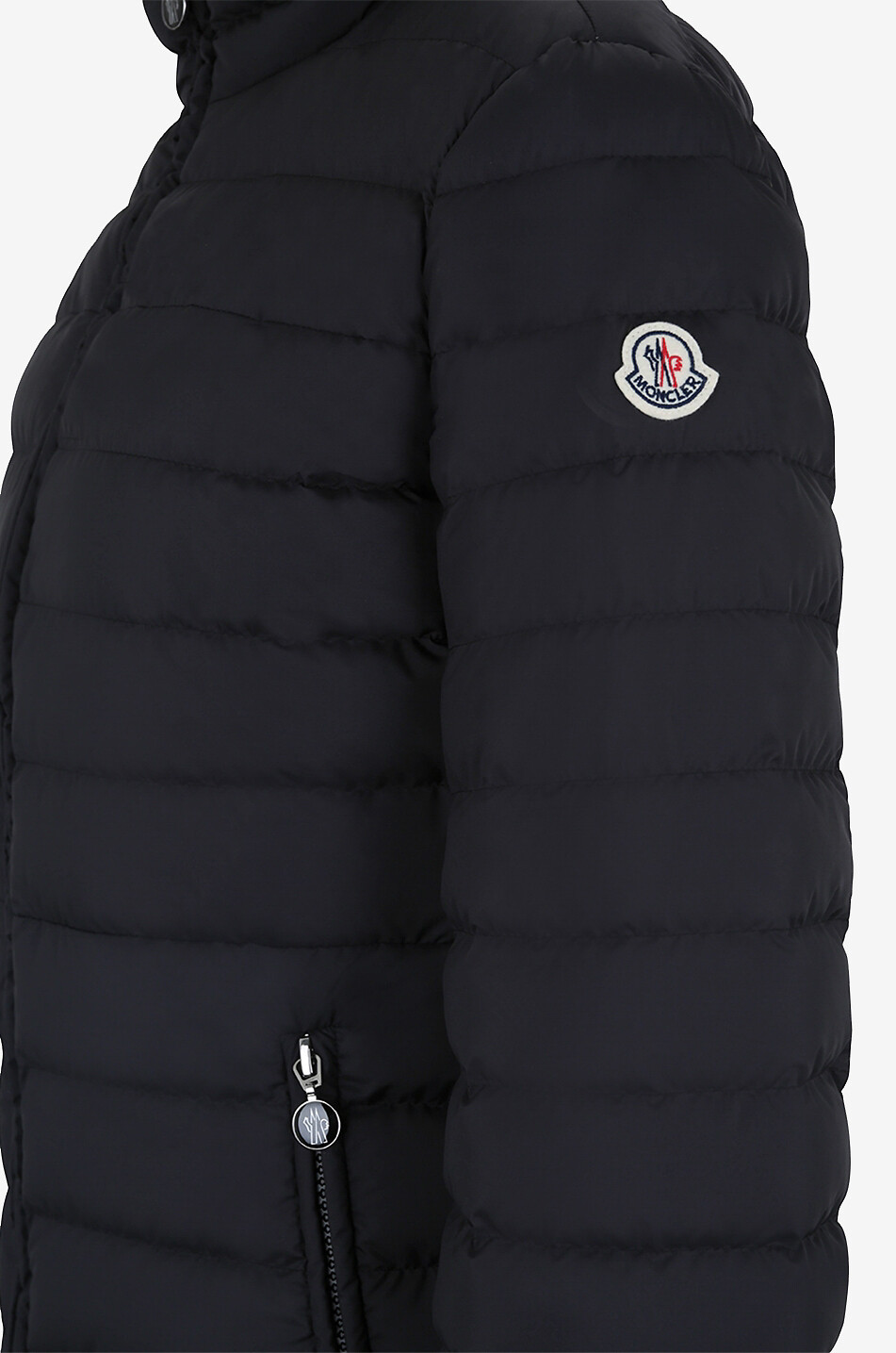 MONCLER Kurze taillierte Daunenjacke Abderos Damen SCHWARZ 3