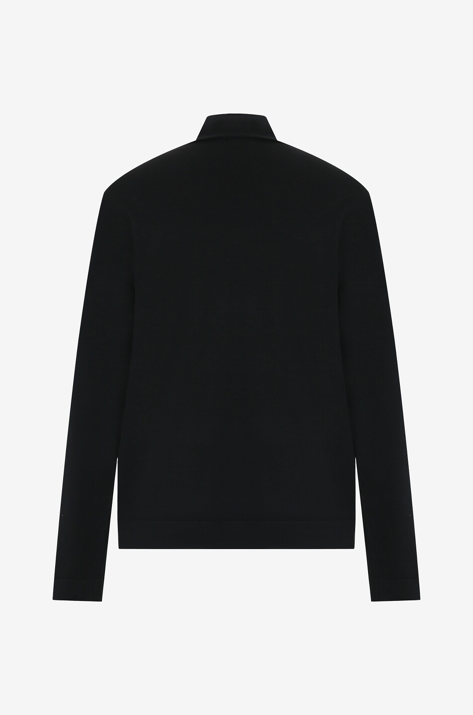 JIL SANDER Gold-tone chain link detail fine draped jumper Women BLACK 2