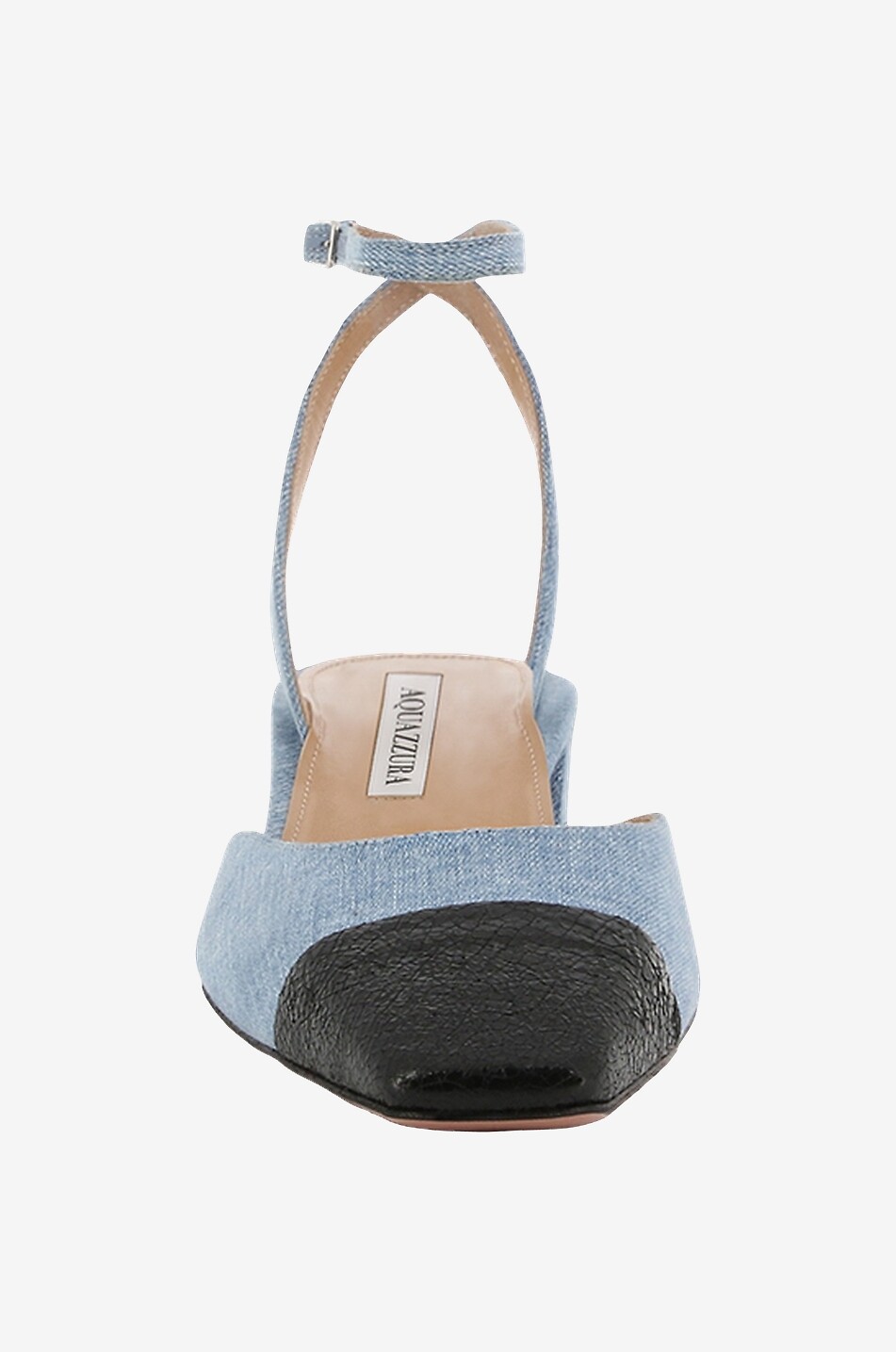 Escarpins en denim et cuir French Flirt 35