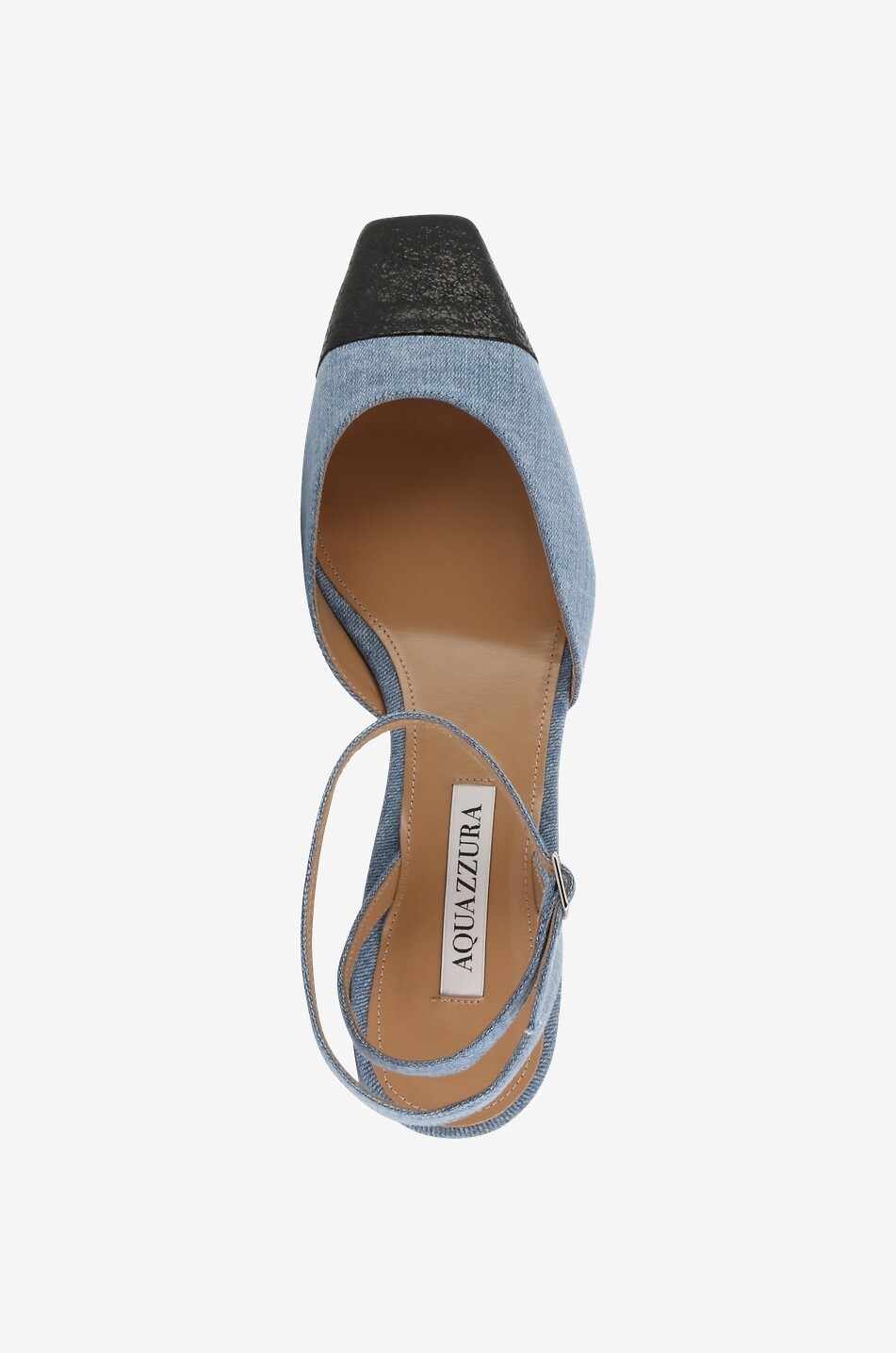 Escarpins en denim et cuir French Flirt 35