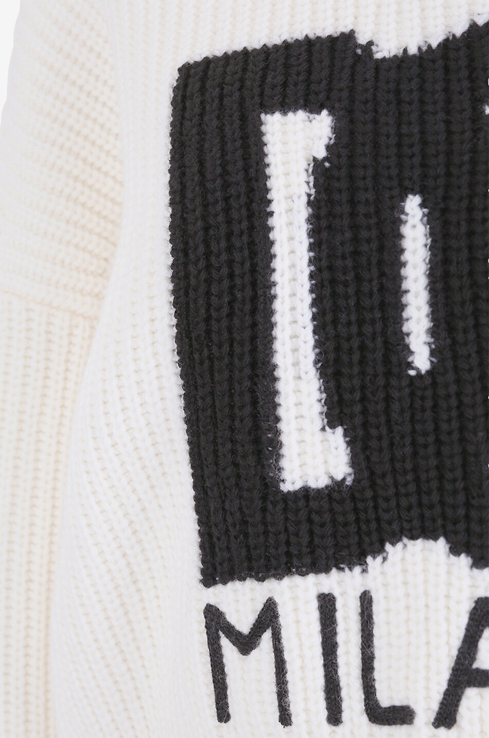 DOLCE & GABBANA DG logo boxy rib knit jumper Women EGGSHELL 3