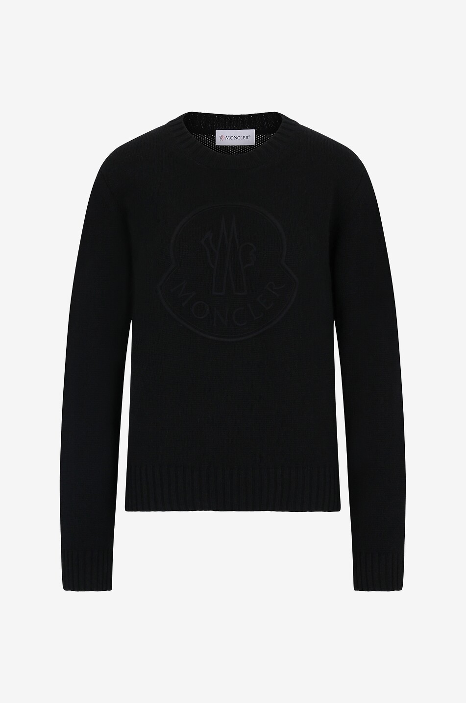 Rooster embroidered wool and cashmere jumper
