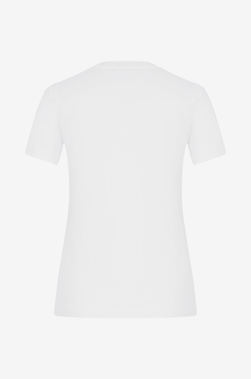 DOLCE & GABBANA Figurbetontes T-Shirt mit Logo DG Damen WEISS 2