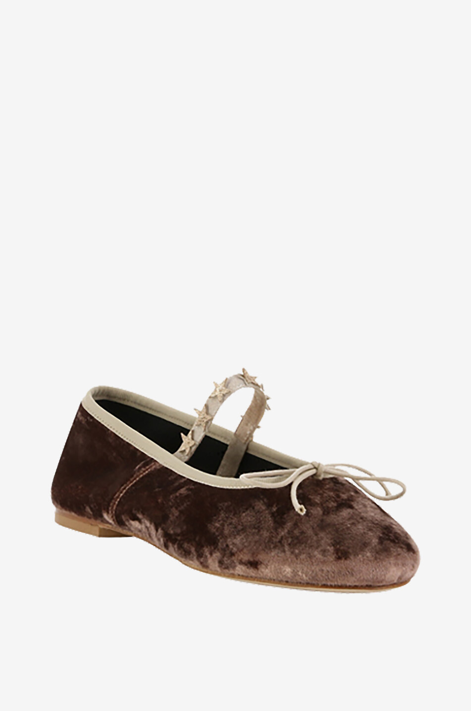 Ballerines à bout rond en velours Velvet