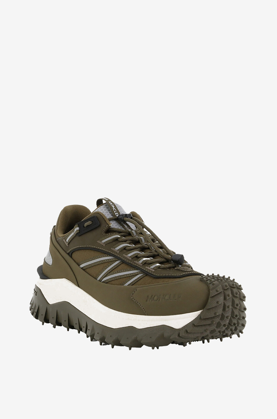 MONCLER Trailgrip Gtx low-top lace-up multi material sneakers Men BROWN 1