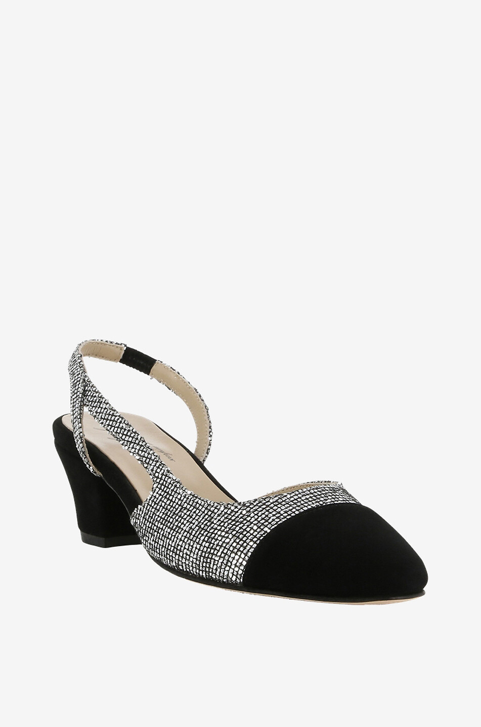 Escarpins bride arrière en cuir et paillettes Bri-Bri