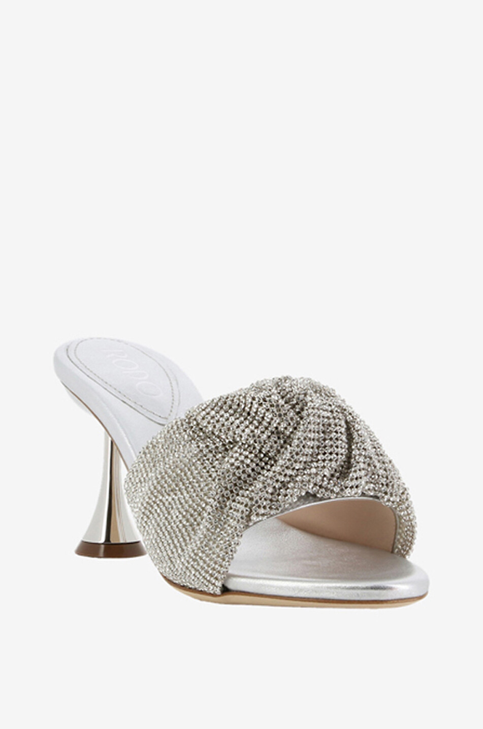 Mules à talon en cuir Anais