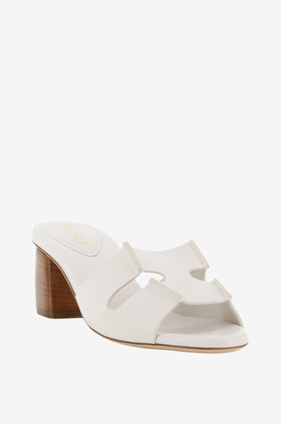 Sellierlock heel leather mules
