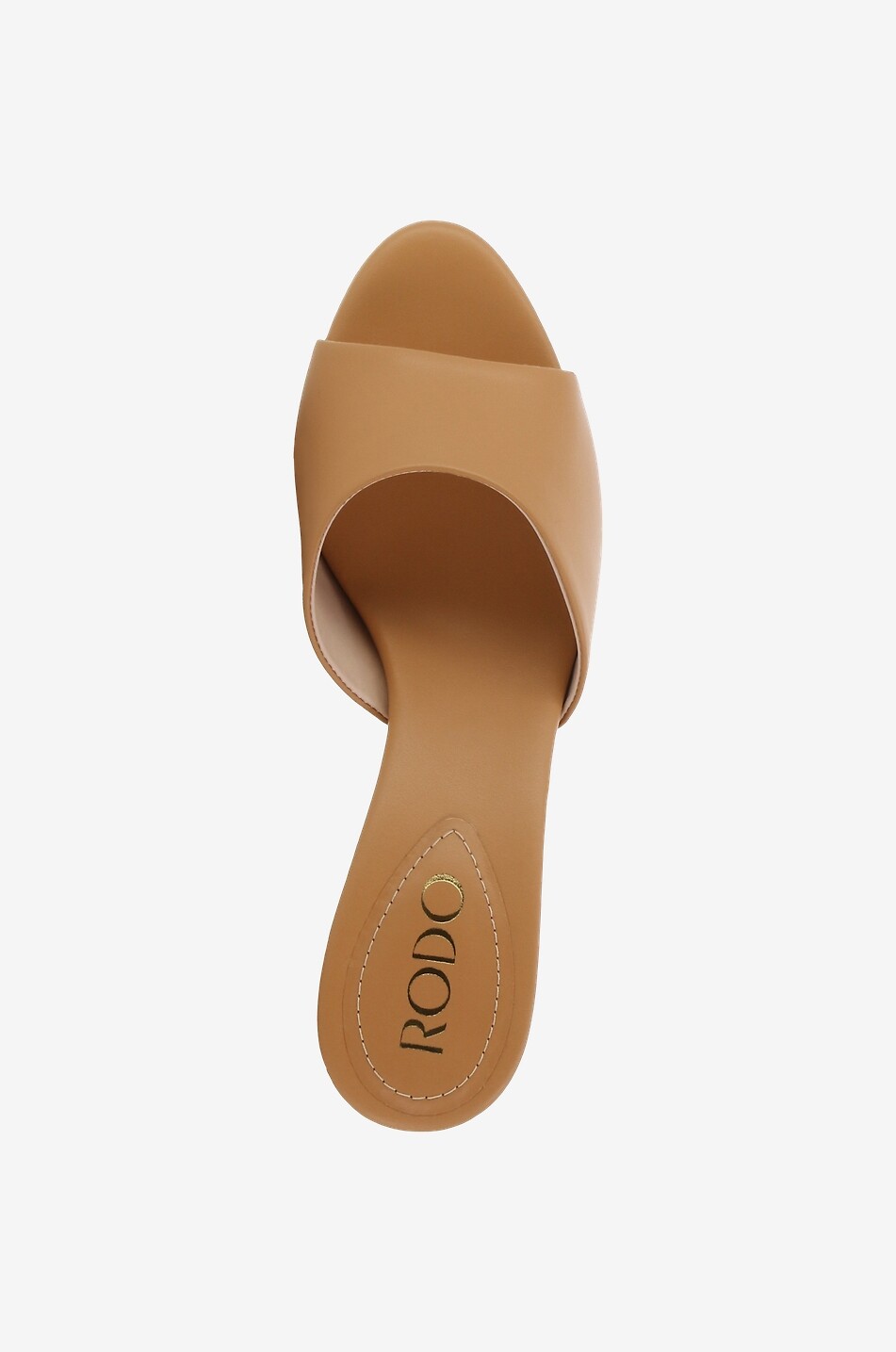 Mules en cuir à talon