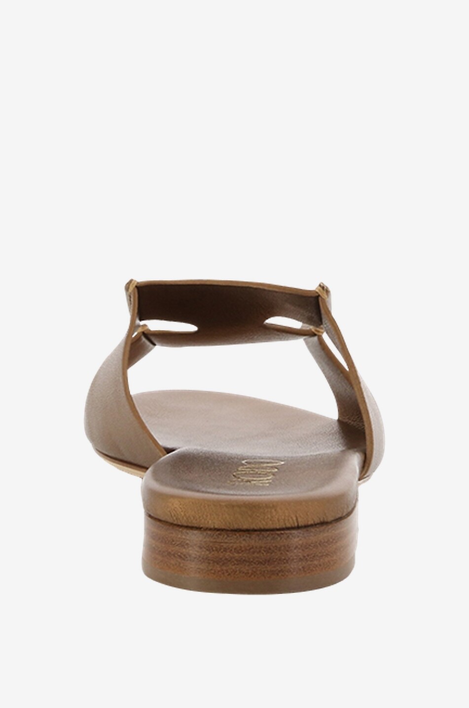 RODO Flache Pantoletten aus Leder Sellier Damen BRONZEFARBEN 4