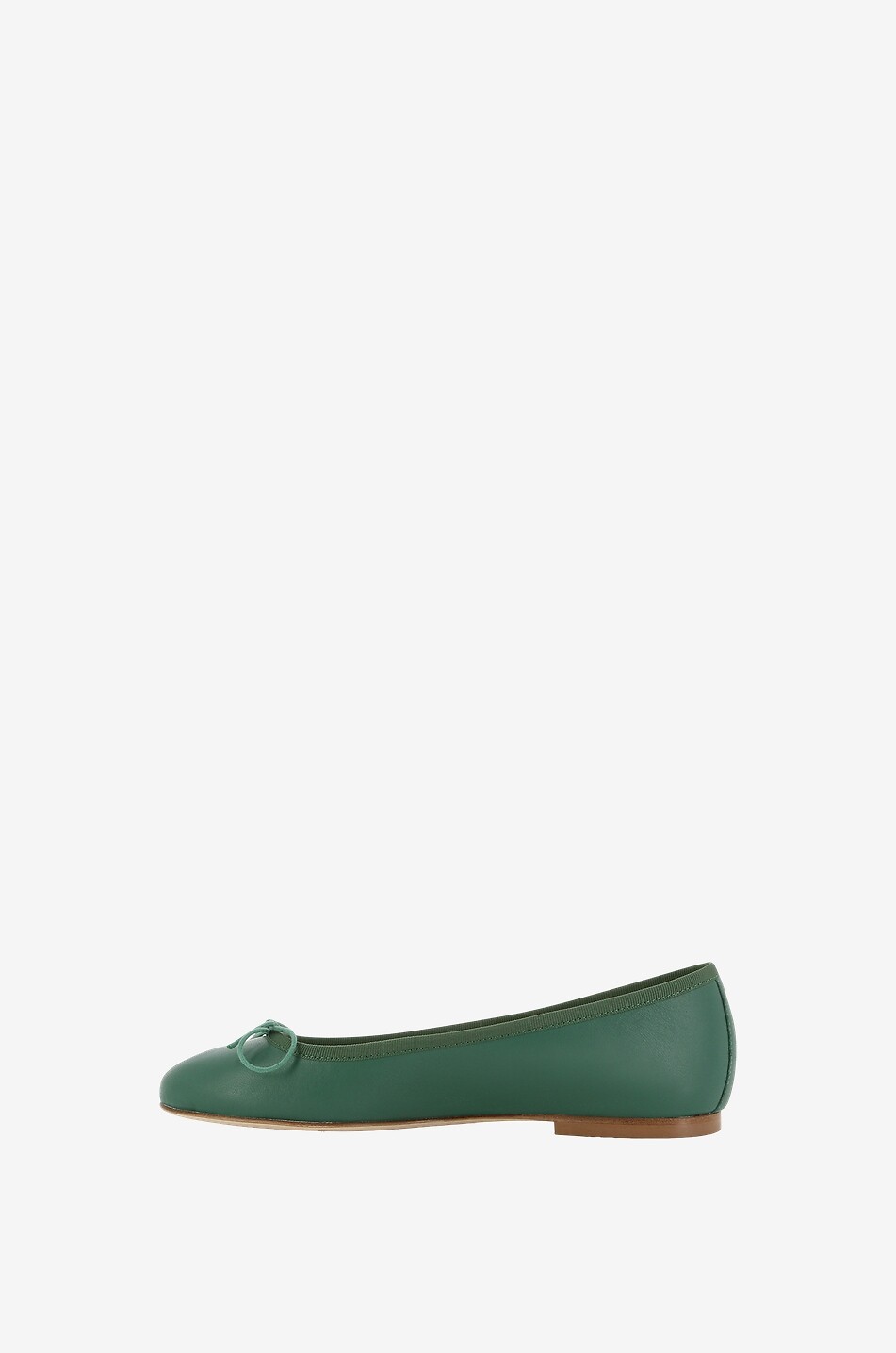 ANNIEL Ballerinas mit runder Kappe aus Leder Classic Damen GRÜN 3