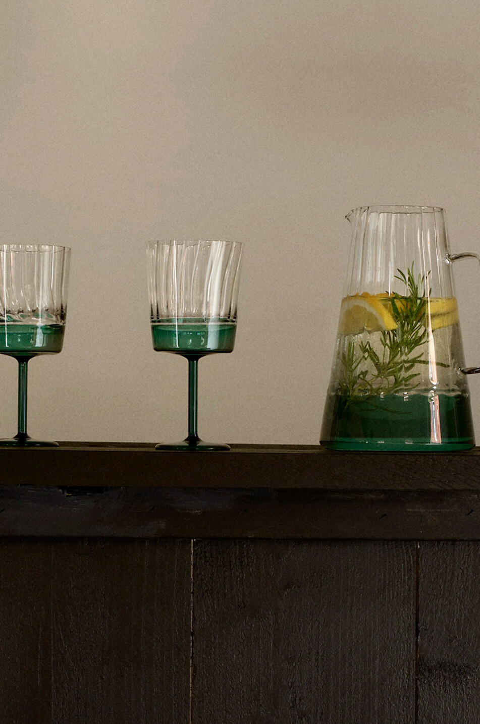 MAISON SARAH LAVOINE Carafe en verre Éclat - H20 Maison BLEU 2