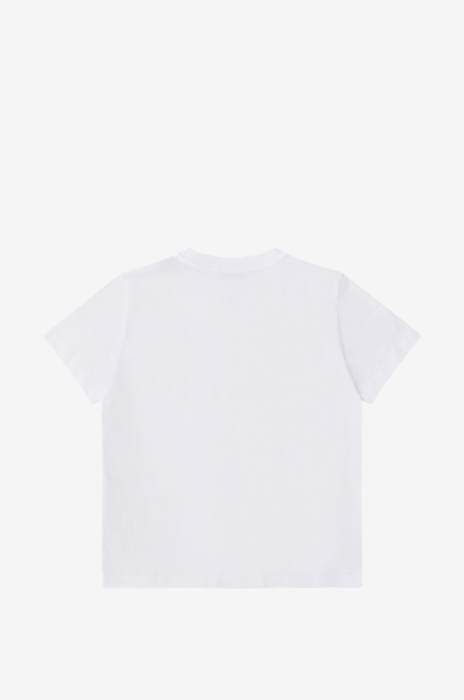 MONCLER Jungen-Kurzarm-T-Shirt mit Logopatch Mädchen WEISS 2
