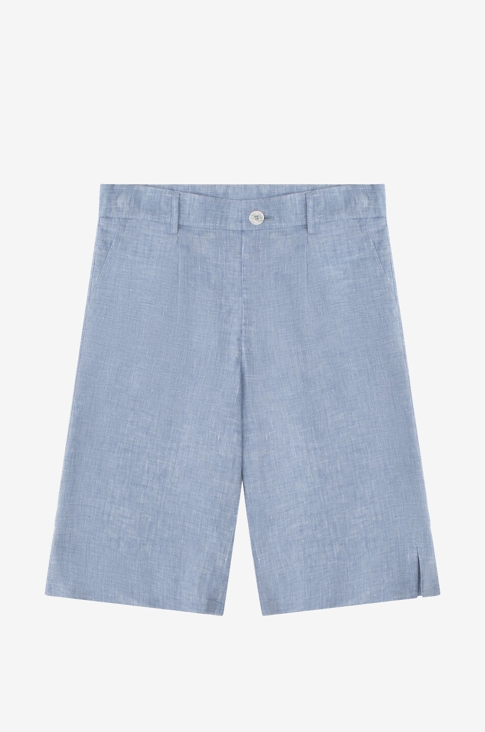 Jungen-Bermudashorts aus Leinen mit Bundfalten Marina