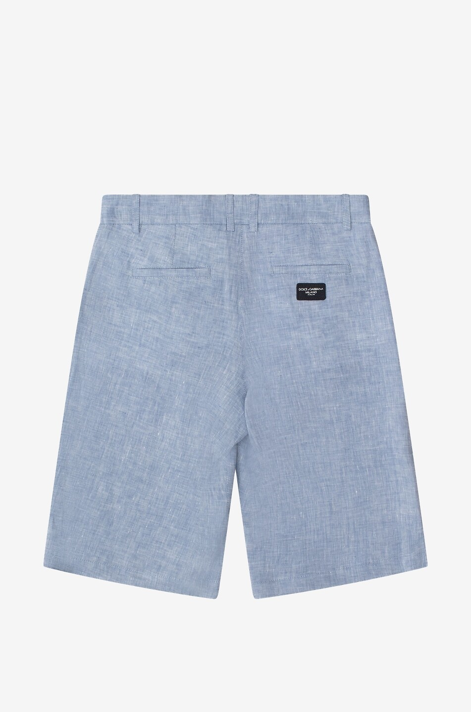 Marina boy s linen Bermuda shorts with waistband tucks