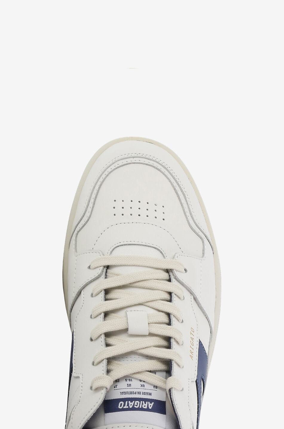 AXEL ARIGATO Baskets basses à lacets en cuir Dice Stripe Sneaker Homme BLEU FONCE 5