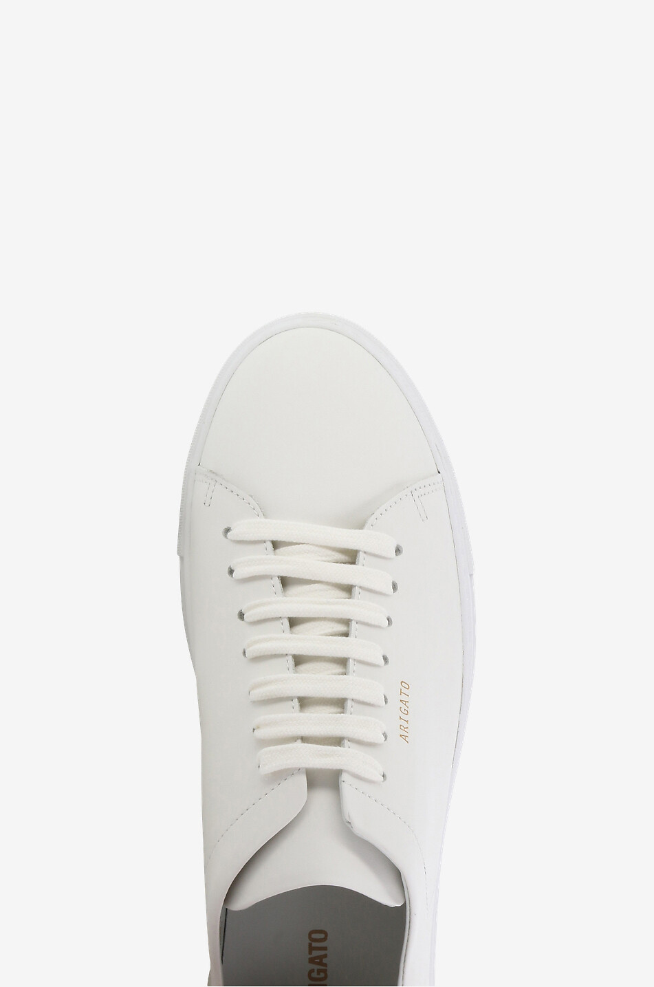 AXEL ARIGATO Baskets basses à lacets en cuir Clean 90 Sneaker Homme BLANC 5