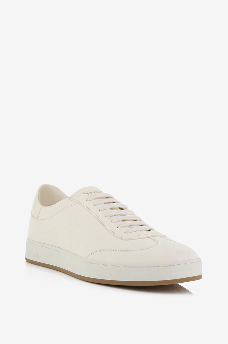 Largs deer leather lace-up low-top sneakers