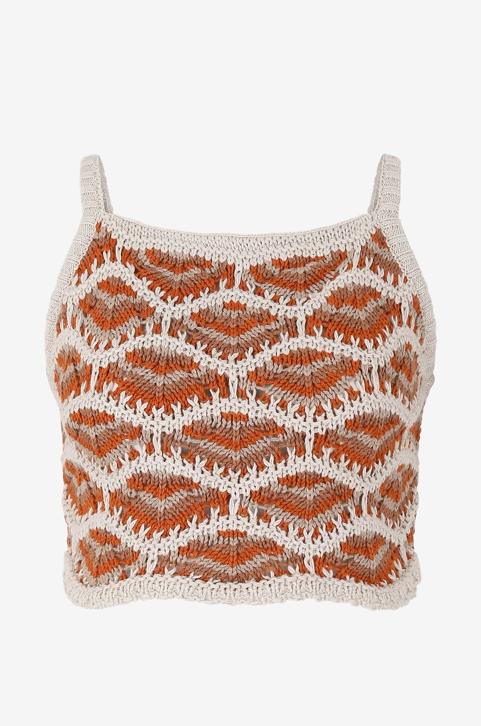 ALANUI Hawa Mahal cropped strappy knit top Women MULTI COLOURED 1