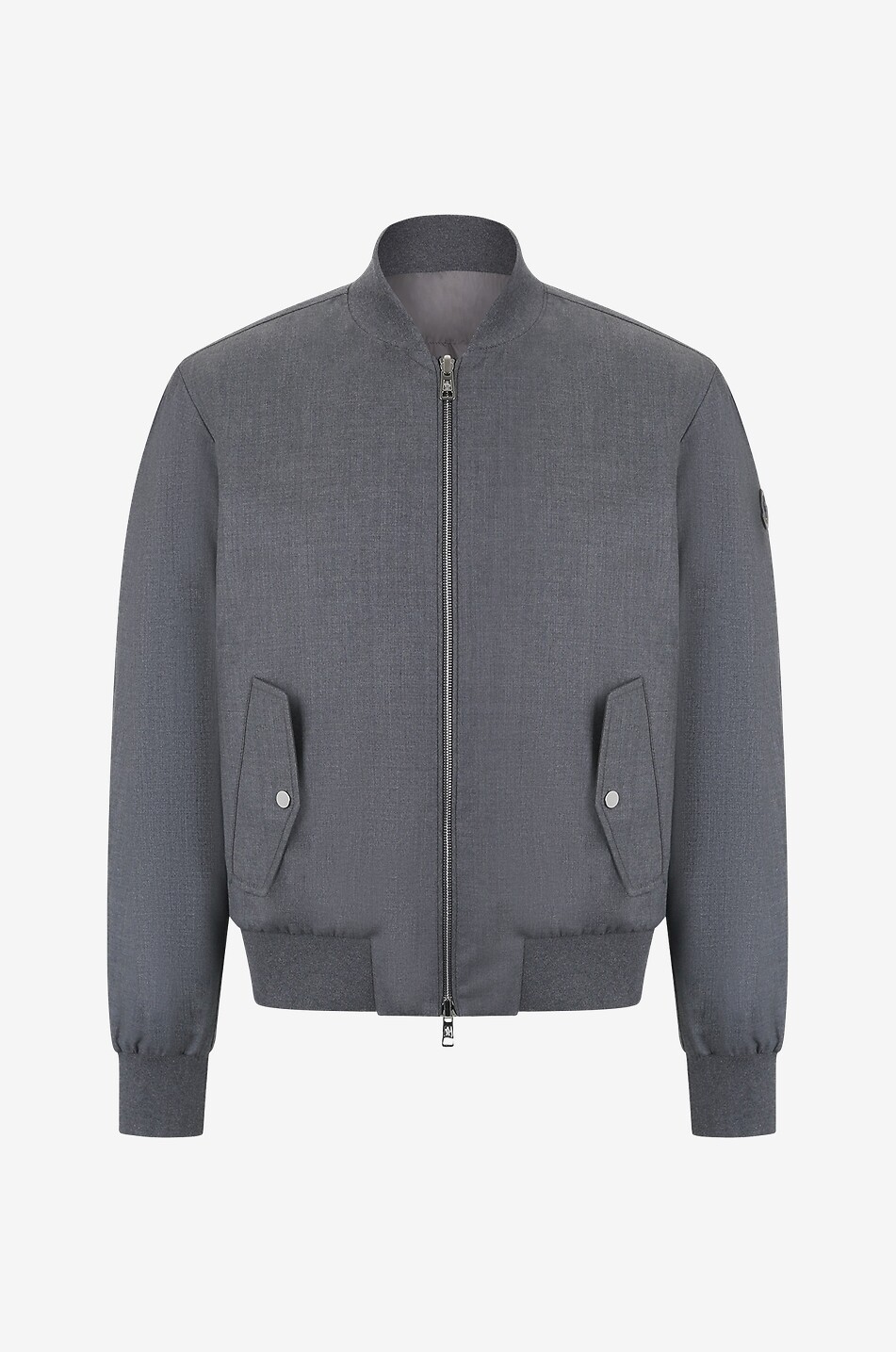 Aver reversible wool and nylon bomber jacket