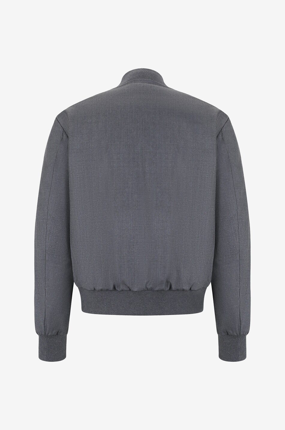 MONCLER Aver reversible wool and nylon bomber jacket Men GREY 2