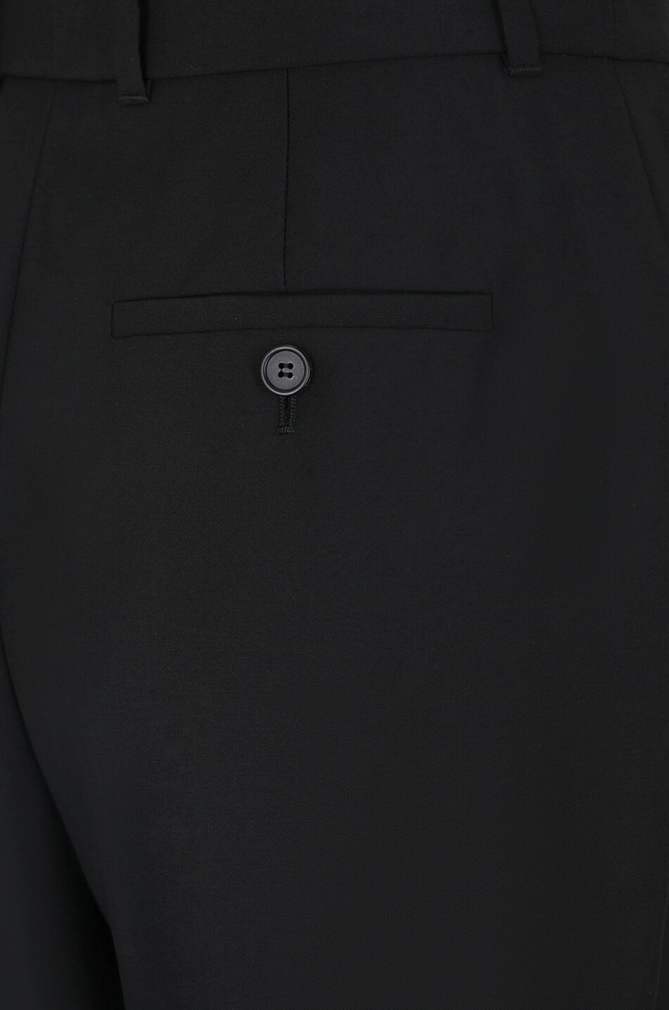 Wool slim fit high-rise trousers with waistband tucks