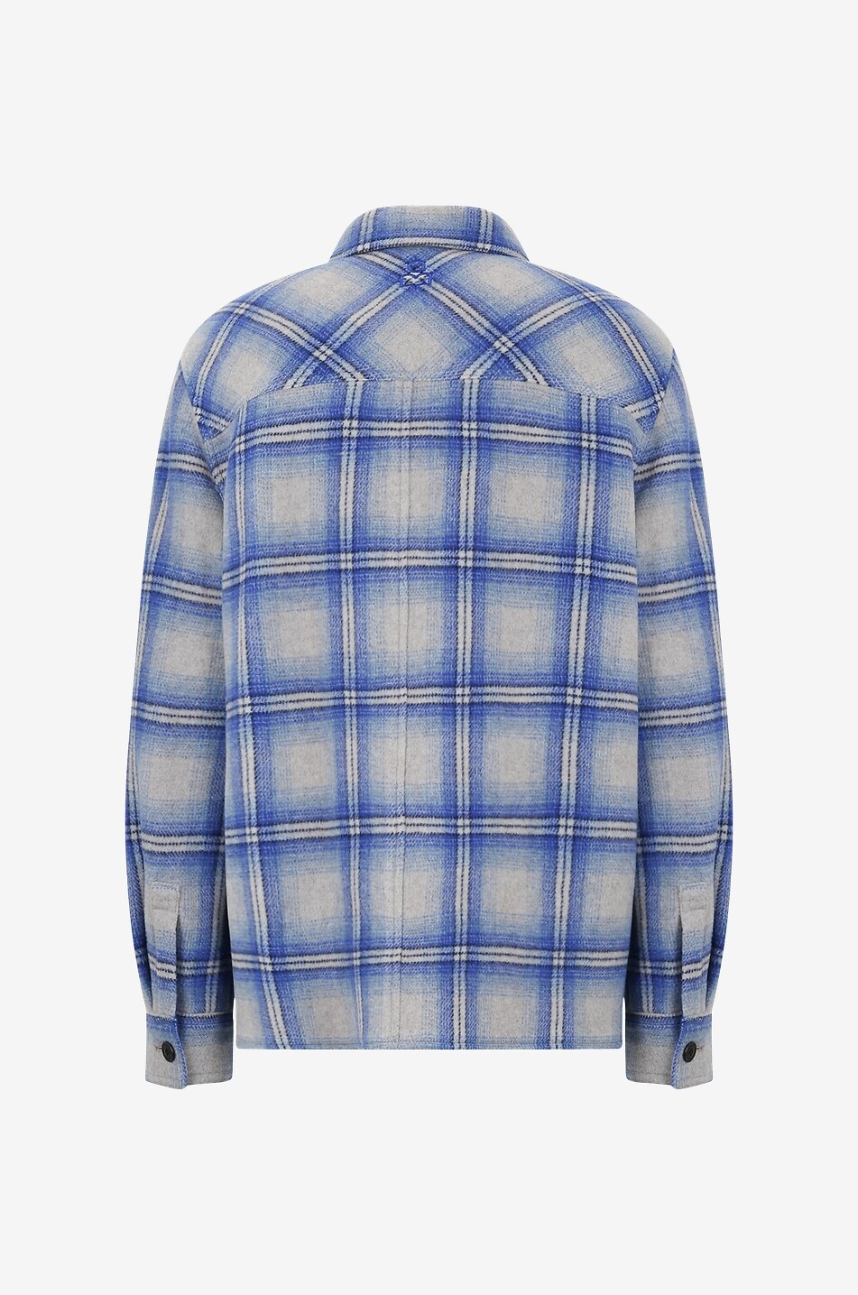 Hemdjacke aus kariertem Wollmix Kervon