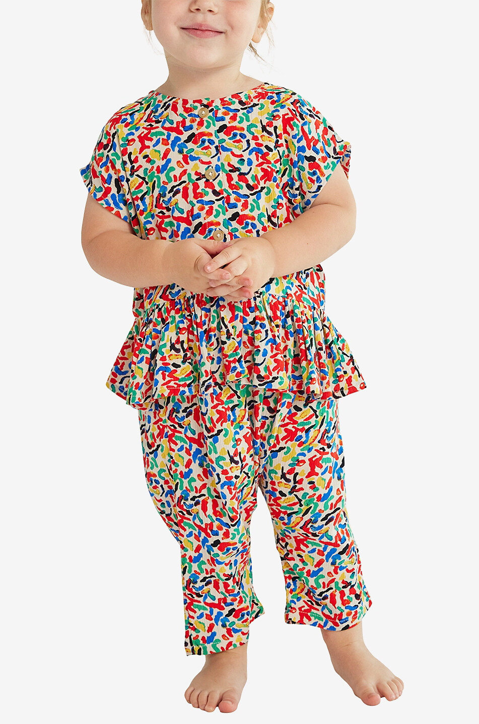 BOBO CHOSES Mädchenbluse mit Schoss confetti All Over Baby BUNT 4
