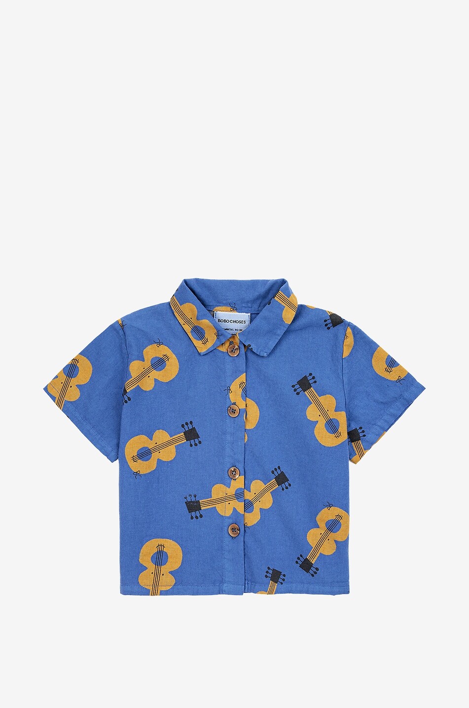 Kurzarm-Babyhemd Acoustic Guitar All Over