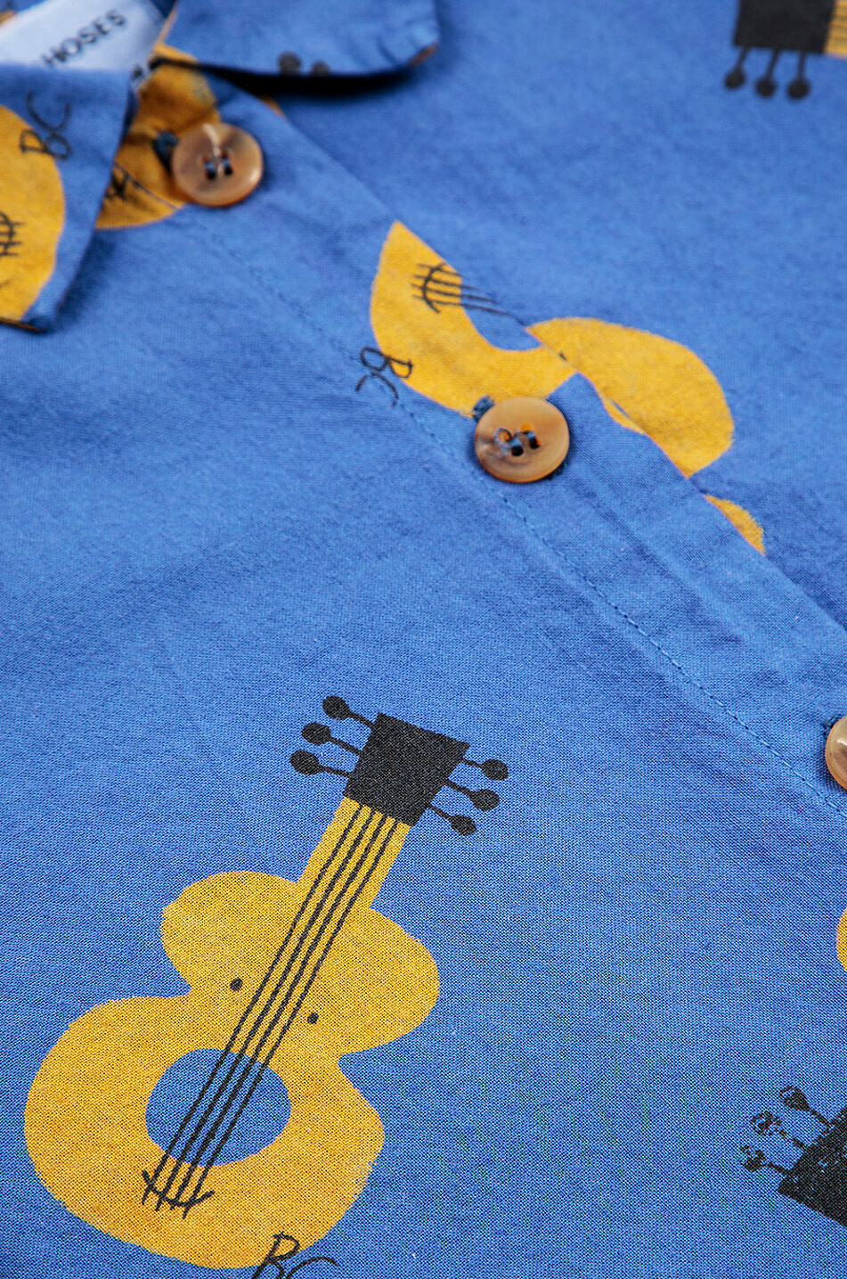 BOBO CHOSES Acoustic Guitar All Over short-sleeved baby shirt Baby DARK BLUE 4